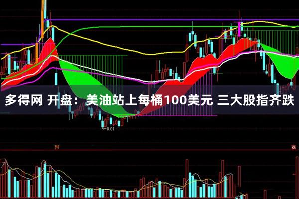 多得网 开盘:美油站上每桶100美元 三大股指齐跌
